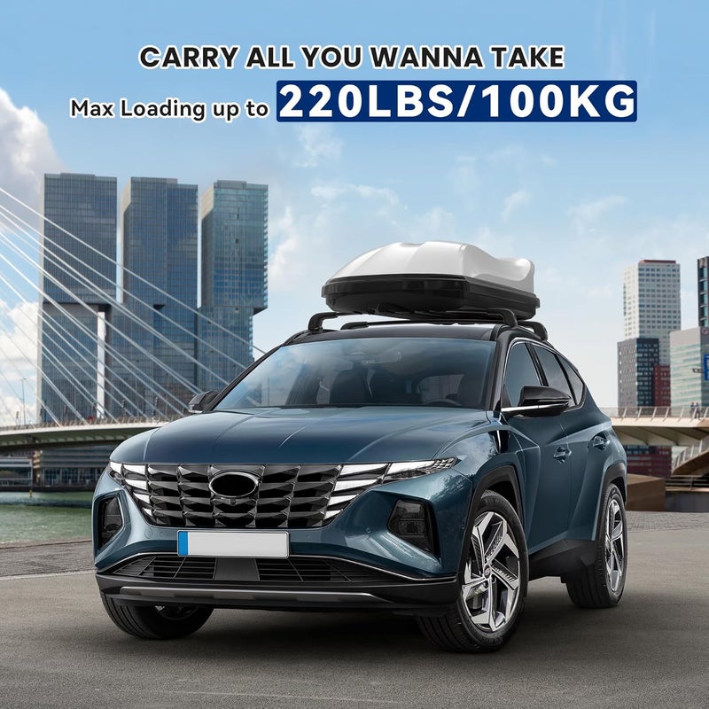 FLYCLE Lockable 220LBS Roof Rack Cross Bars Compatible with Hyundai Tucson 2016-2026 SE/SEL/N Line/Limited, Aluminum Crossbars Cargo Racks Rooftop Luggage Canoe Kayak Camping Gear Bike Carrier Rack - Image 3